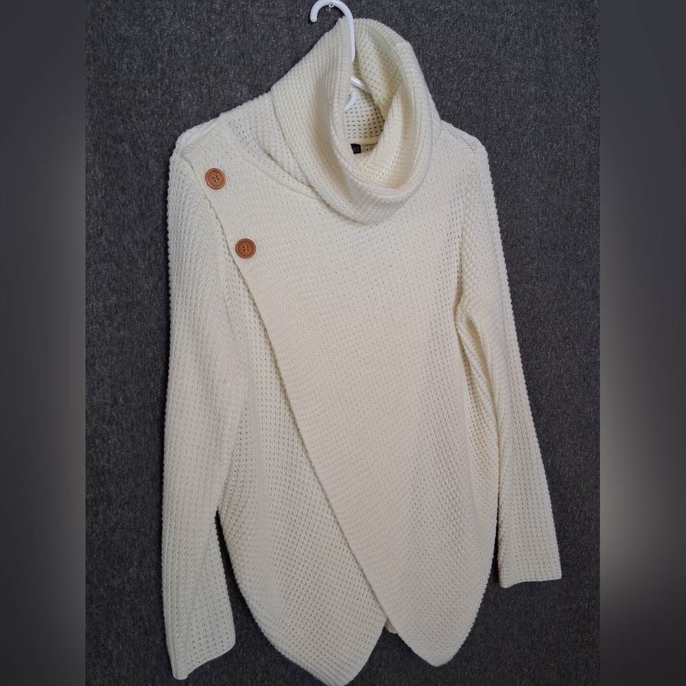 Bua Bua Cream Cowl Neck Sweater